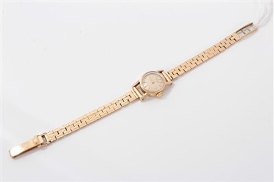 Lot 3344 - Ladies’ Longines 9ct gold wristwatch.