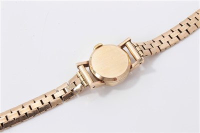 Lot 3344 - Ladies’ Longines 9ct gold wristwatch.