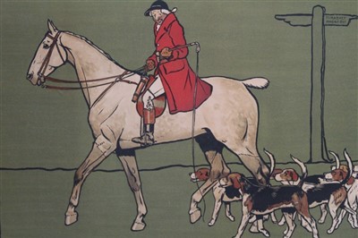 Lot 983 - Cecil Aldin - pair of hunting lithographs.