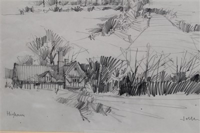 Lot 1023 - Terry Jeffrey pencil sketches - Higham