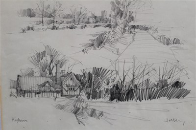 Lot 1023 - Terry Jeffrey pencil sketches - Higham