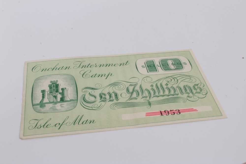 Lot 2 - Isle of Man – Onchan Internment Camp Ten Shillings banknote