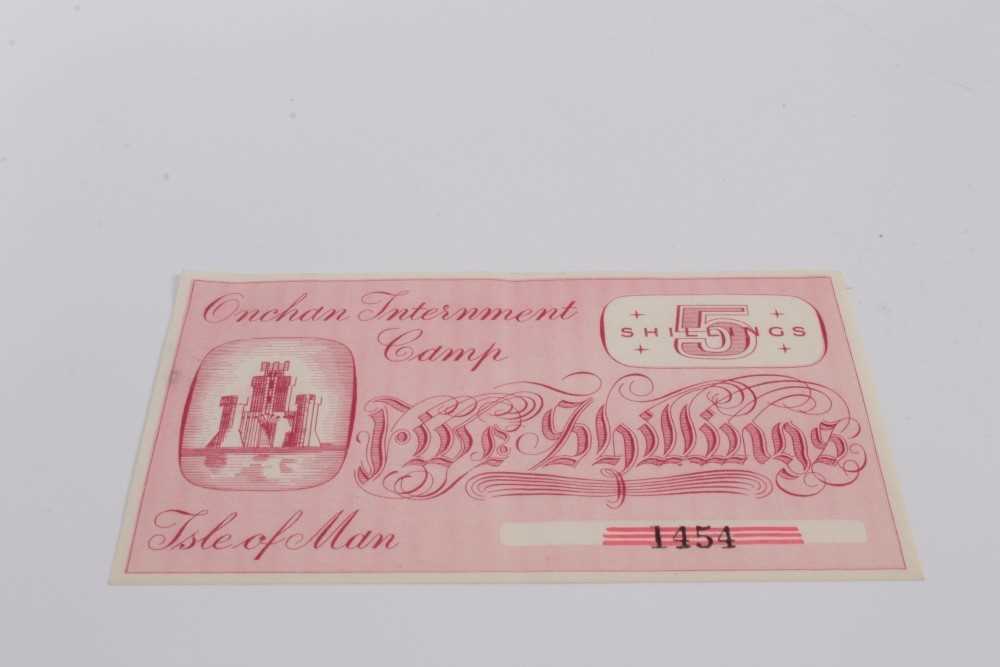 Lot 5 - Isle of Man – Onchan Internment Camp Five Shillings banknote