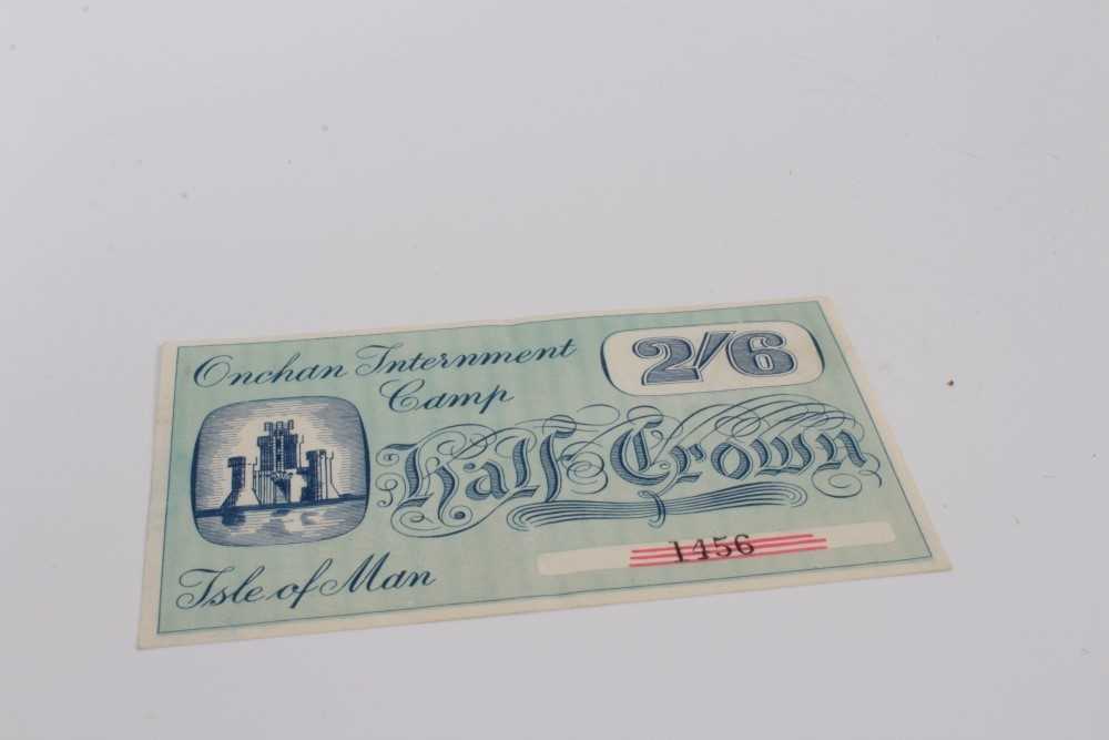 Lot 7 - Isle of Man – Onchan Internment Camp Half Crown banknote