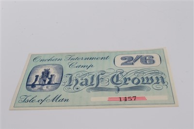 Lot 8 - Isle of Man – Onchan Internment Camp Half Crown banknote