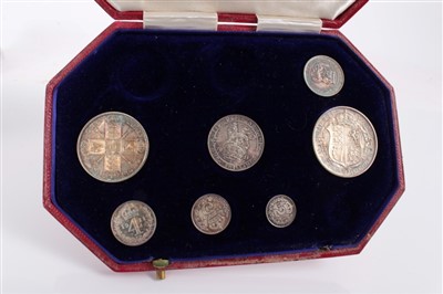 Lot 35 - G.B. George V part-Proof Set – silver Half Crown to Maundy Twopence