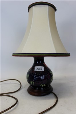 Lot 2052 - Modern Moorcroft lamp