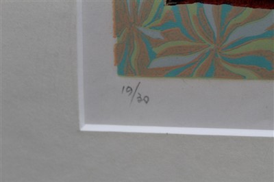 Lot 1328 - Stan Cooper (1915-2010) linocut, series of three 'Kirton Brook'
