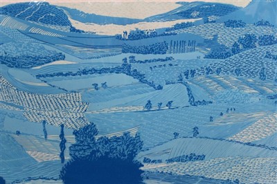 Lot 1329 - Stan Cooper (1915-2010) two landscape linocuts.