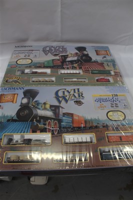 Lot 2794 - Railway - Bachmann HO scale Civil War Confederate and Union Train Sets (2)