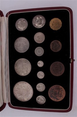 Lot 55 - G.B. fifteen-coin George VI specimen set 1937