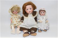 Lot 2702 - Dolls - all Heubach Köppelsdorf 342-6/0 -...