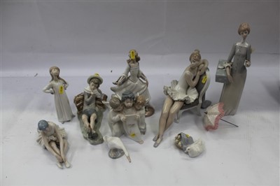 Lot 2127 - Eight Lladro figures and one other