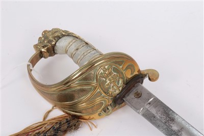 Lot 835 - Victorian Naval Officers' sword