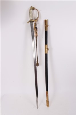 Lot 835 - Victorian Naval Officers' sword