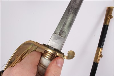 Lot 835 - Victorian Naval Officers' sword