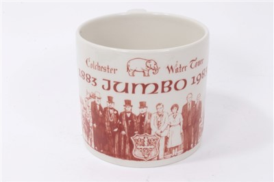 Lot 3775 - Colchester Jumbo Water Tower Centenary mug plus brochure