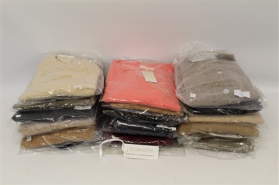 Lot 3086 - Ladies luxury cashmere knitwear, new and in bags by The Cashmere Company.