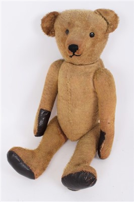 Lot 2809 - Large antique teddy bear, possibly American.