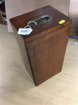Lot 3525 - Good 19th century lacquered brass binocular microscope, probably by Ross of London, on tripod base and wooden stand, 33cm high, apparently unsigned but one lens case engraved Ross London, various a...