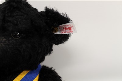Lot 2784 - Steiff bears including Titanic Centenary Bear 663888, Royal Baby Windsor Bear 664267, Royal Buckingham Bear 662577, all boxed with certificates, Rotary Bear 661440 in canvas bag, Prince Charles Bea...