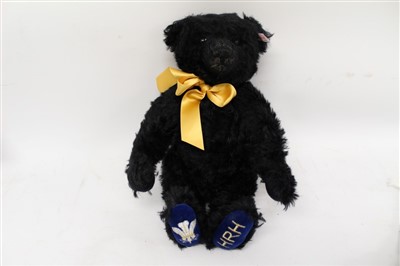 Lot 2784 - Steiff bears including Titanic Centenary Bear 663888, Royal Baby Windsor Bear 664267, Royal Buckingham Bear 662577, all boxed with certificates, Rotary Bear 661440 in canvas bag, Prince Charles Bea...