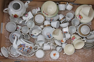 Lot 2082 - Selection of miniature teaware, children's ceramics including Bunnykins and other china (3 boxes)