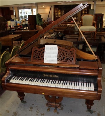 Lot 1748 - Early 20th century mahogany cased Boudoir piano