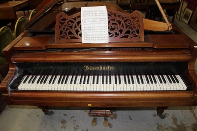Lot 1748 - Early 20th century mahogany cased Boudoir piano