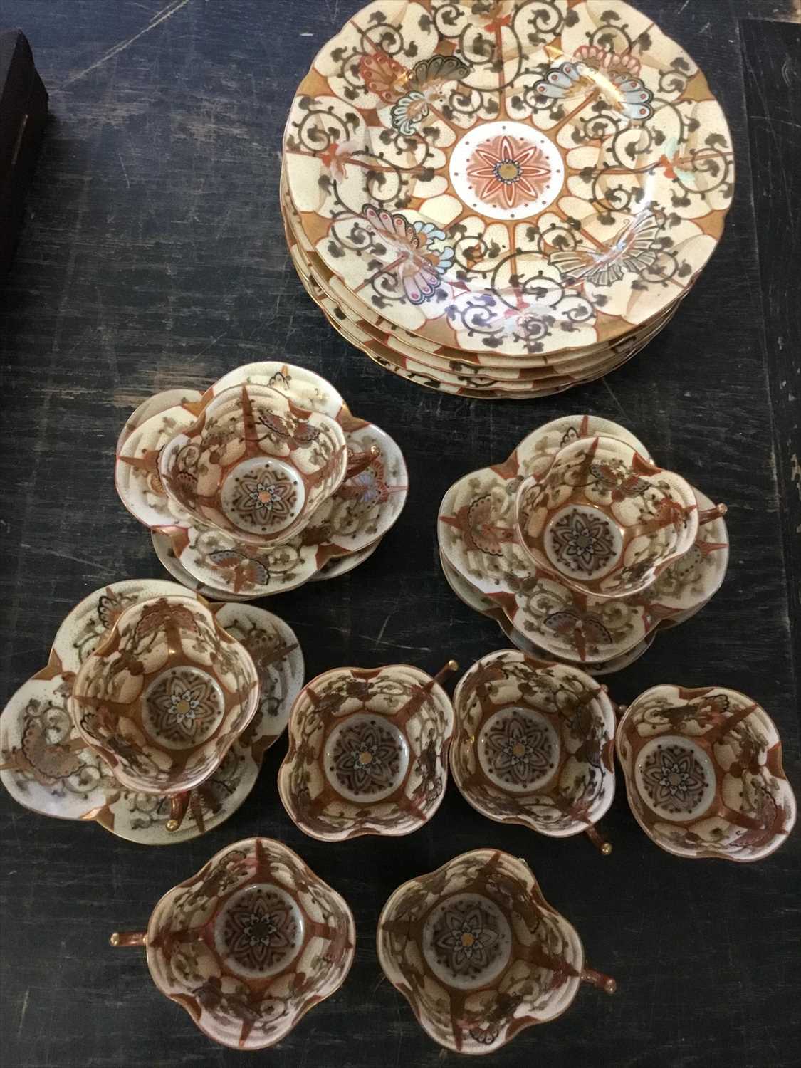 Lot 159 Satsuma china teaware
