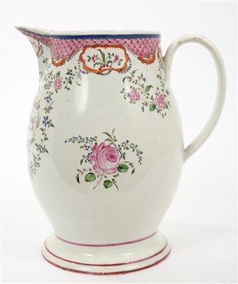 Lot 47 - 18th century creamware jug named William Walklate