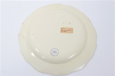 Lot 45 - 18th century Wedgwood creamware plate - Welvaren 1779