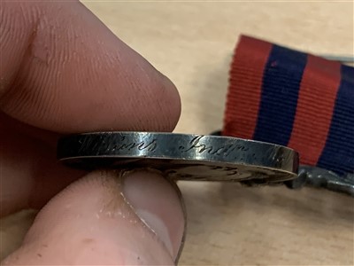 Lot 518 - Victorian India General Service Medal with one clasp- Burma 1885 - 87 named to Sergt. Major. T.J.H. Wilkins. Ind. Med. Service. , together with miniature Medal another medal and research