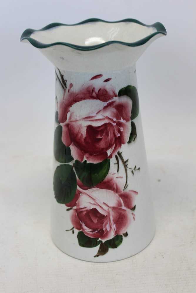 Lot 2063 - Wemyss Ware Cabbage Rose Pattern Vase