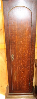 Lot 668 - John Glover of Bungay, 18th century longcase clock with square brass dial, in oak frame