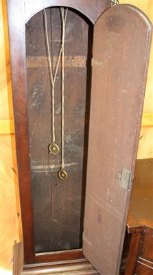 Lot 668 - John Glover of Bungay, 18th century longcase clock with square brass dial, in oak frame