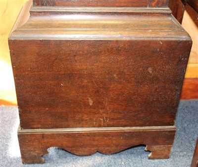 Lot 668 - John Glover of Bungay, 18th century longcase clock with square brass dial, in oak frame
