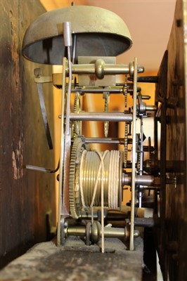 Lot 668 - John Glover of Bungay, 18th century longcase clock with square brass dial, in oak frame