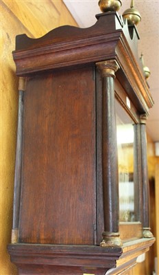 Lot 668 - John Glover of Bungay, 18th century longcase clock with square brass dial, in oak frame