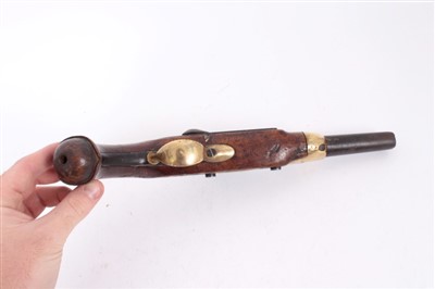 Lot 902 - French Napoleonic military Pistol, converted to percussion