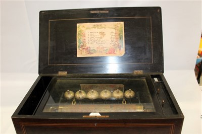 Lot 906 - Swiss musical box