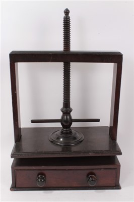 Lot 827 - Early 19th Century mahogany book press