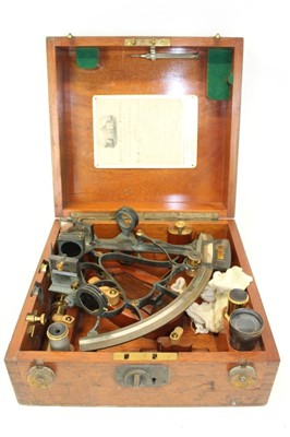 Lot 3611 - Heath & Co. Ltd. Crayford, London Sextant in wooden case.