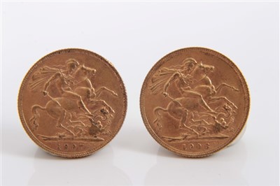 Lot 150 - G.B. Edward VII gold Sovereigns (x 2)