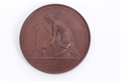 Lot 117 - G.B. a large AE medallion commemorating Sir Benjamin Brodie