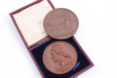 Lot 118 - World – two AE commemorative medallions