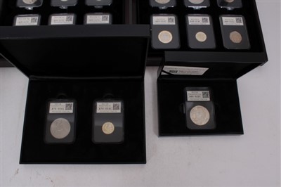 Lot 127 - G.B. mixed Westminster U.K. cupro-nickel limited edition ‘date stamp’ Specimen Year coin sets