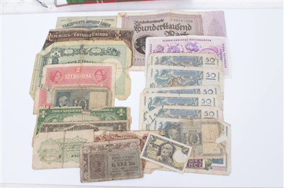 Lot 185 - World – mixed coinage and banknotes