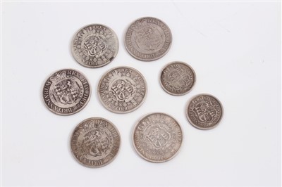 Lot 193 - G.B. mixed George III silver coinage (x 8)