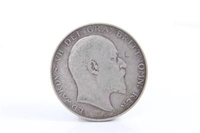 Lot 198 - G.B. Edward VII silver Half Crown 1905 (Rare)